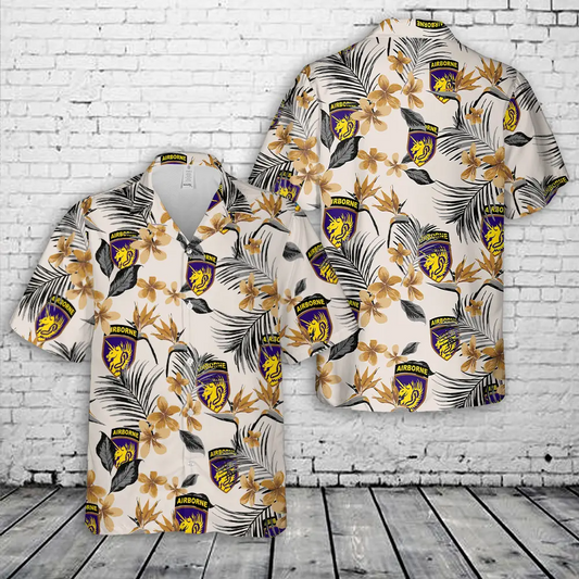 US Army 13th Airborne Division World War II Hawaiian Shirt