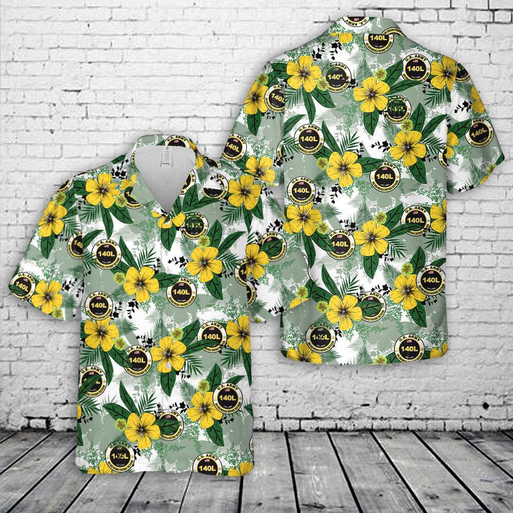 US Army 140L Air and Missile Defense Technician MOS Hawaiian Shirt