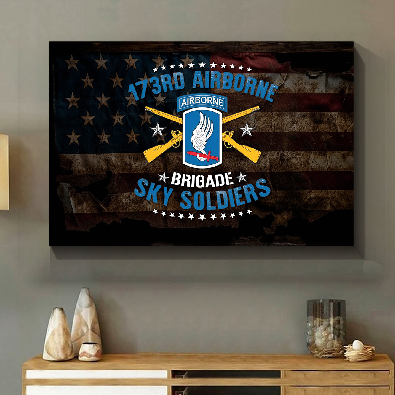 US Army 173rd Airborne Brigade "Sky Soldiers" Canvas