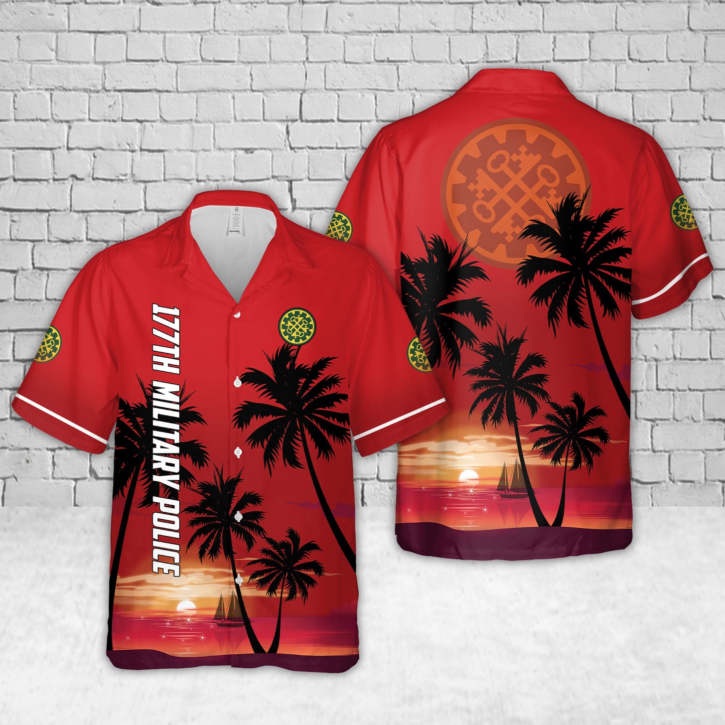 US Army 177th Military Police Brigade Hawaiian Shirt