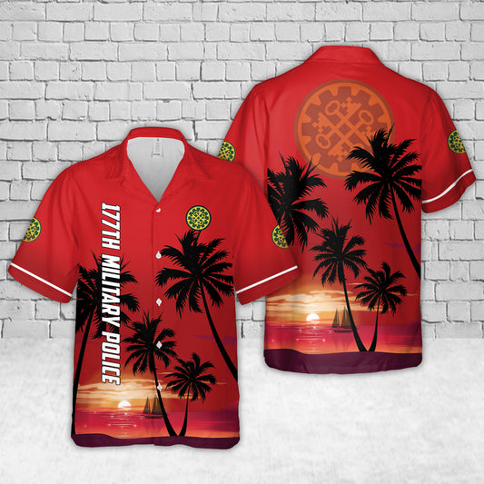 US Army 177th Military Police Brigade Hawaiian Shirt