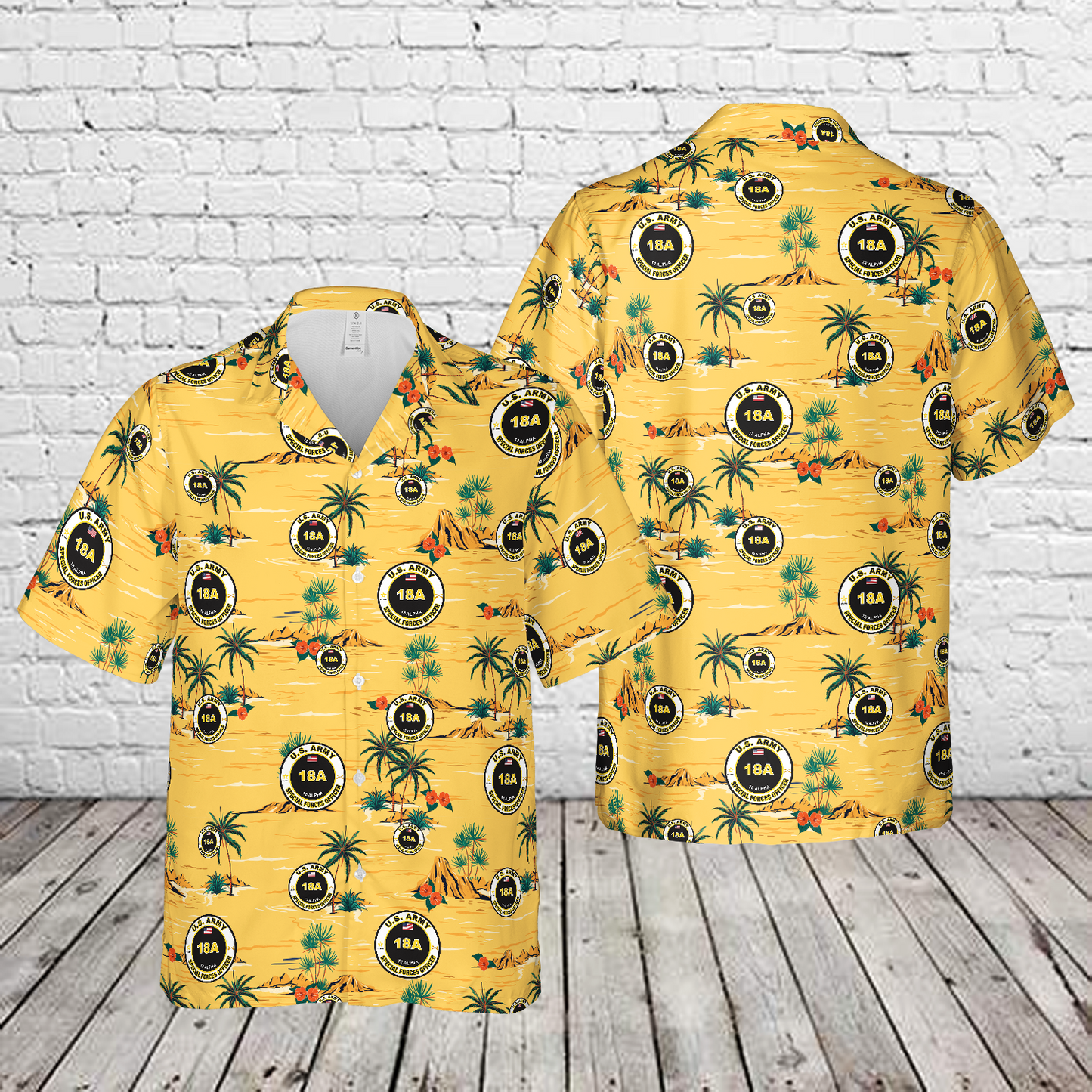 US Army 18A Special Forces Officer Hawaiian Shirt