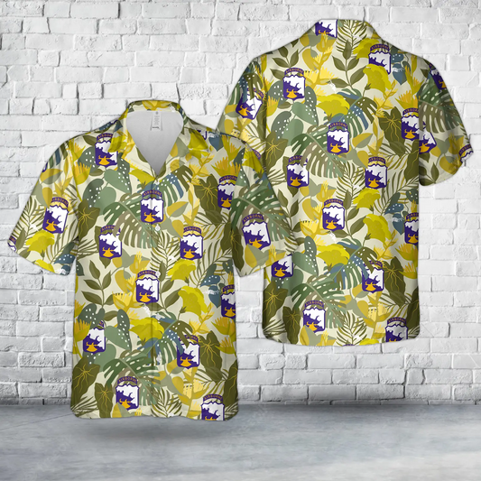 US Army 18th Airborne Division World War II Hawaiian Shirt
