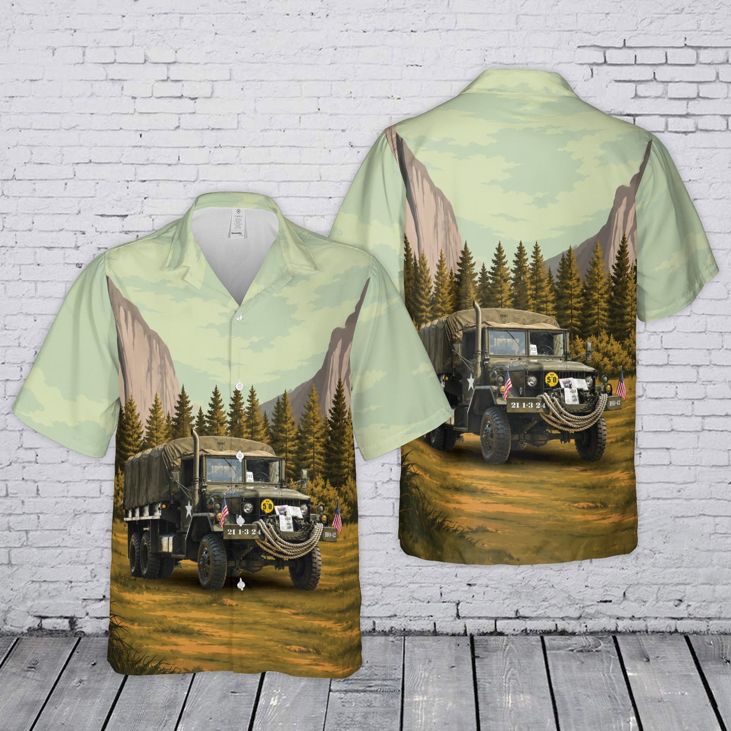 US Army 1953 Kaiser M35A2 Hawaiian Shirt