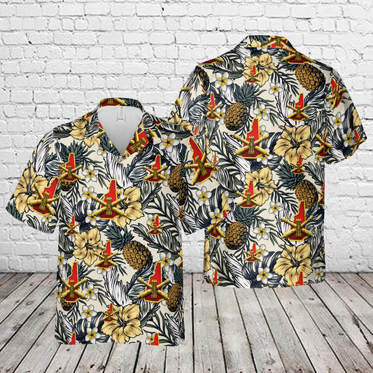 US Army 197th Field Artillery Brigade Hawaiian Shirt