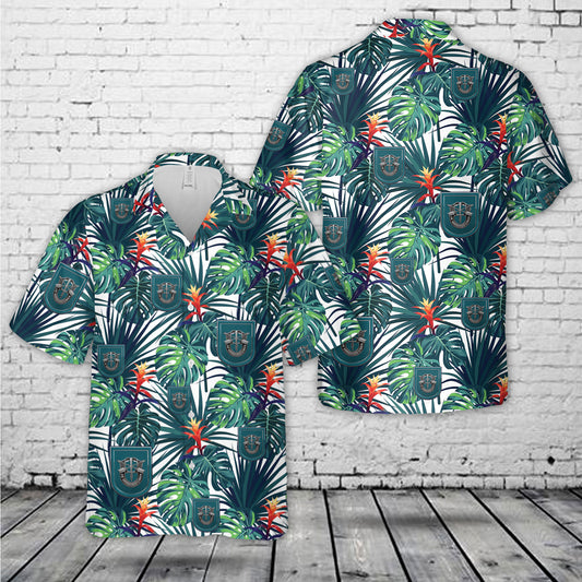 US Army 19th Special Forces Group (Airborne) (19th SFG) (A) Hawaiian Shirt