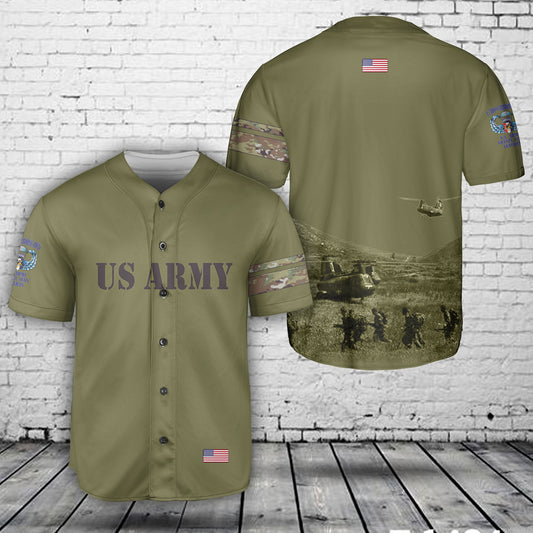 US Army 1/509th ABCT Vicenza Italy 1980 Paratroopers Baseball Jersey