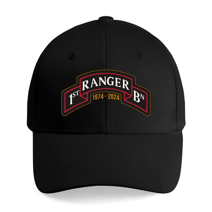 US Army 1st Batt 1st Battalion, 75th Infantry Regiment - 50 Year Anniversary Patch (1974-2024) Embroidered Cap