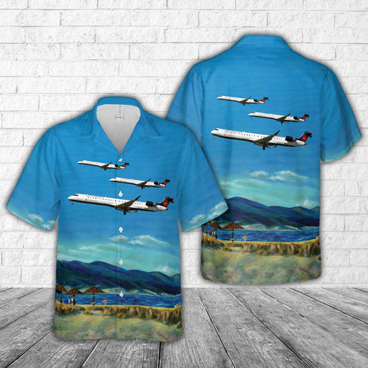 Air Canada Bombardier CRJ 900 Hawaiian Shirt