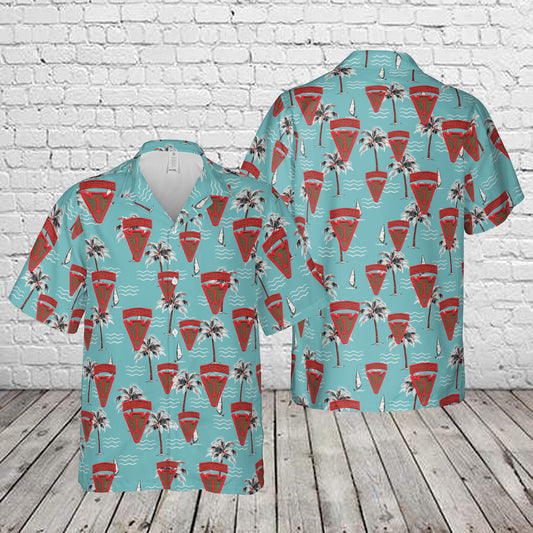 US Army 1st Infantry Division RECONDO School Arrowhead LRRP Hawaiian Shirt