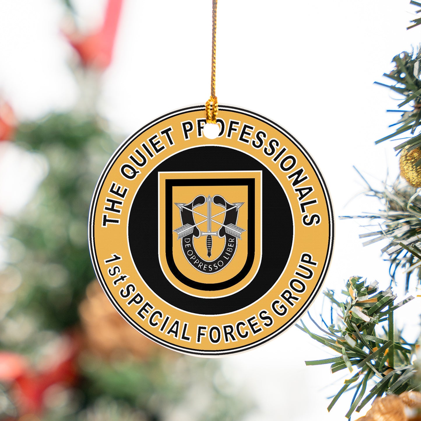 US Army 1st Special Forces Group (1st SFG) Ceramic Ornament