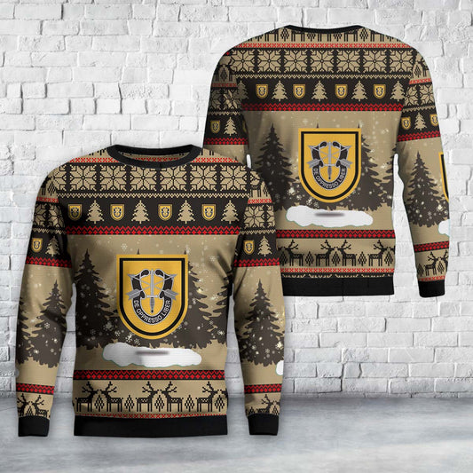 US Army 1st Special Forces Group (1st SFG) Christmas Sweater