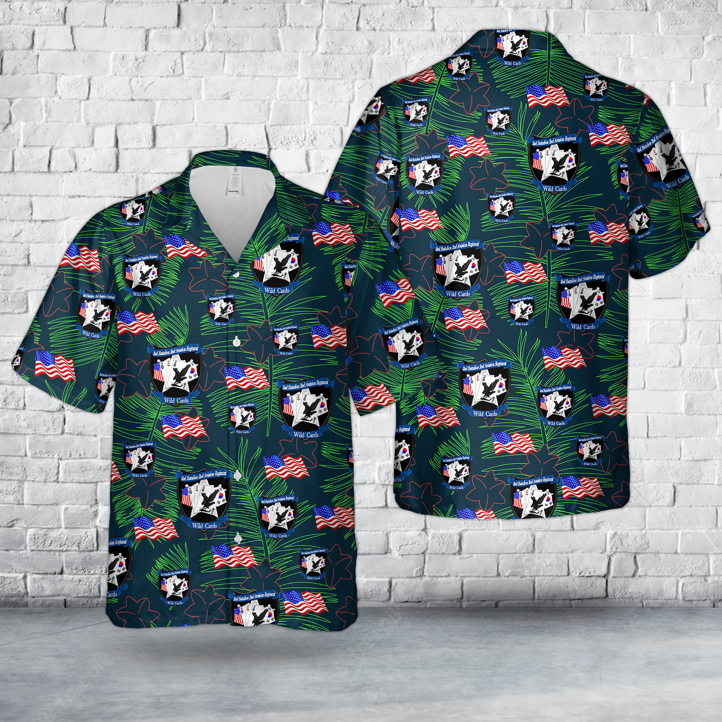 US Army 2-2 Assault Helicopter Battalion Hawaiian Shirt