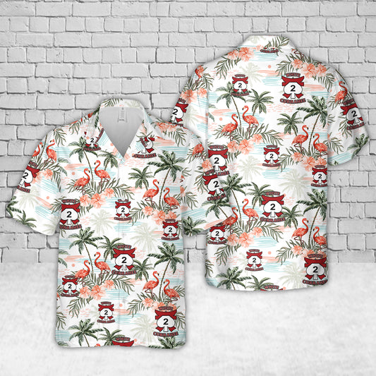 US Army 2-506 Infantry Regiment - White Currahee Rakkasans Hawaiian Shirt