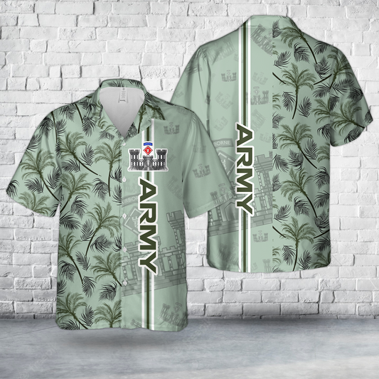 US Army 20th Engineer Brigade-Airborne Castle Hawaiian Shirt