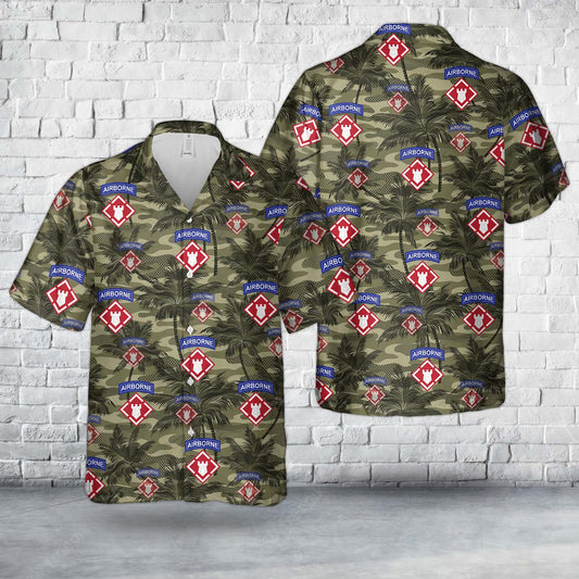 US Army 20th Engineer Brigade Airborne Hawaiian Shirt