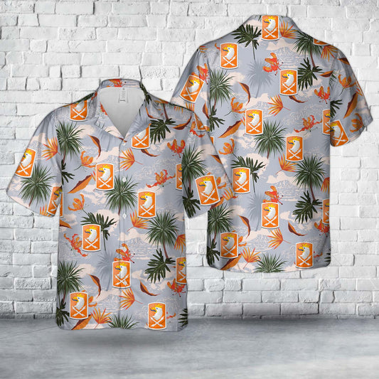US Army 22nd Signal Brigade Hawaiian Shirt