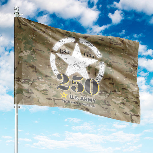 US Army 250th Anniversary House Flag