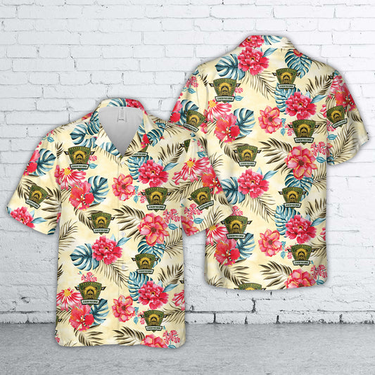 US Army 287th Military Police Company Hawaiian Shirt