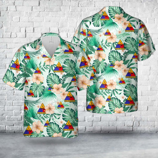 US Army 2nd Armored Division "Hell on Wheels" Hawaiian Shirt