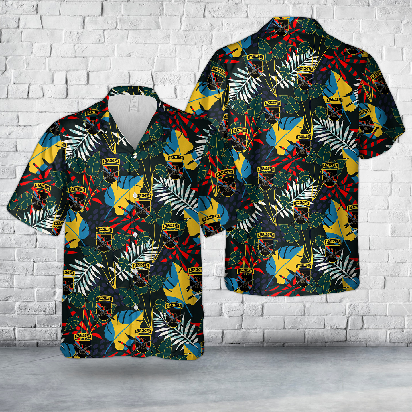 US Army 3-161 Infantry Dark Rifles Hawaiian Shirt