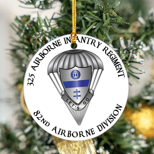 US Army 325th Airborne Infantry Regiment Ceramic Ornament