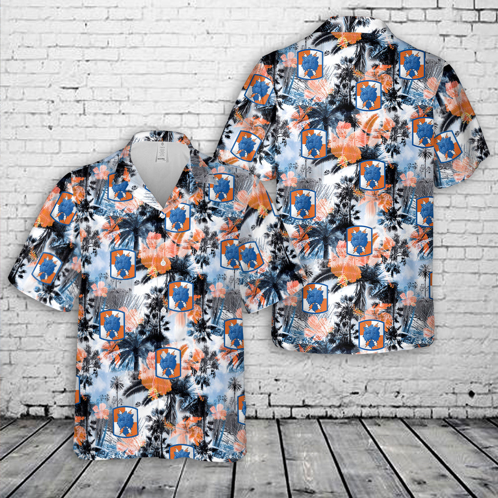 US Army 35th Signal Brigade (Airborne) Hawaiian Shirt