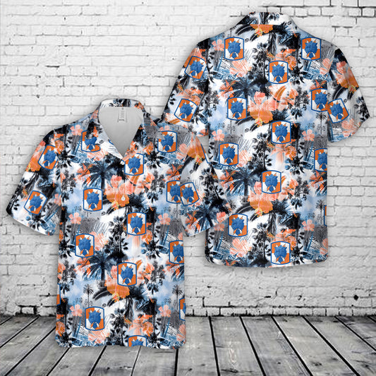 US Army 35th Signal Brigade (Airborne) Hawaiian Shirt