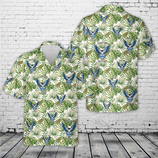 US Army 3/325th Airborne Infantry Regiment Blue Falcons Hawaiian Shirt