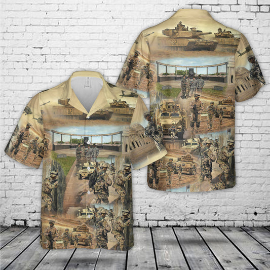 US Army 3rd Armored Cavalry Regiment "Brave Rifles" Hawaiian Shirt