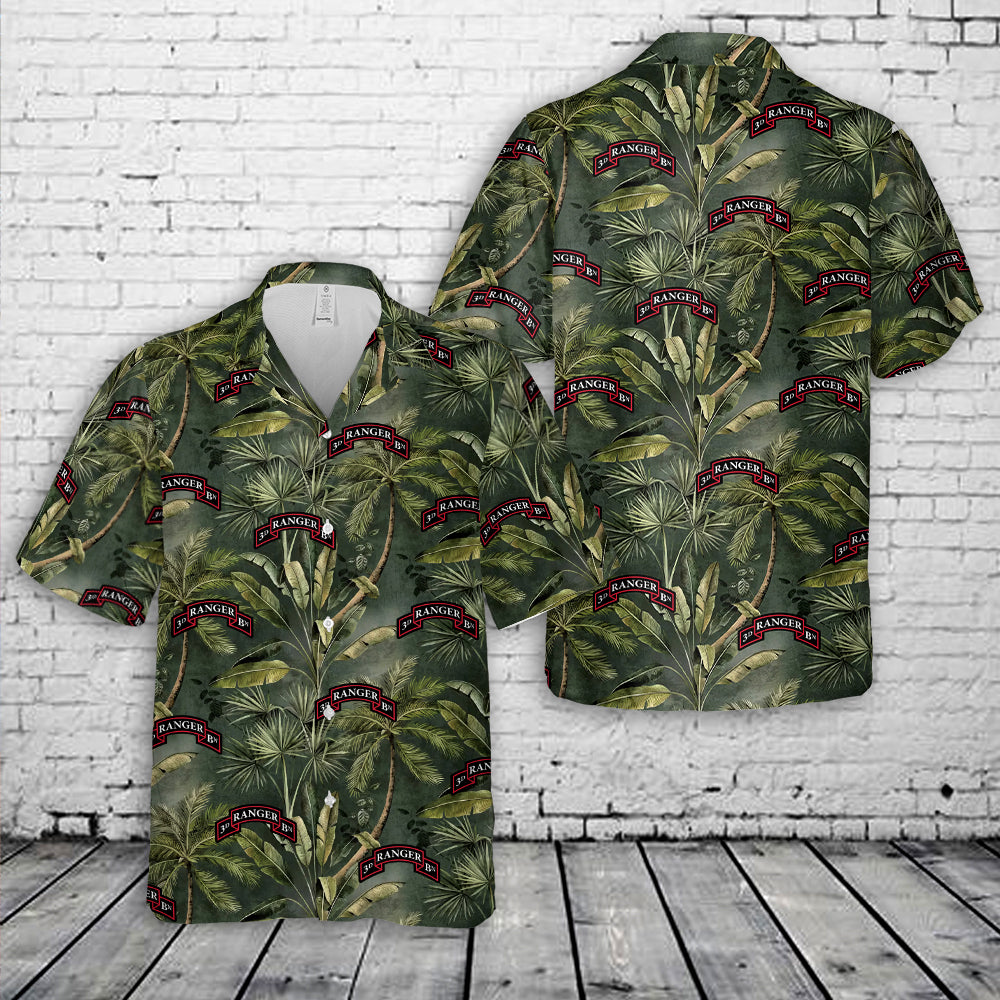 US Army 3rd Battalion, 75th Ranger Regiment Hawaiian Shirt