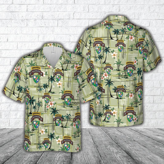 US Army 3rd Battalion, 75th Ranger Regiment Hawaiian Shirt