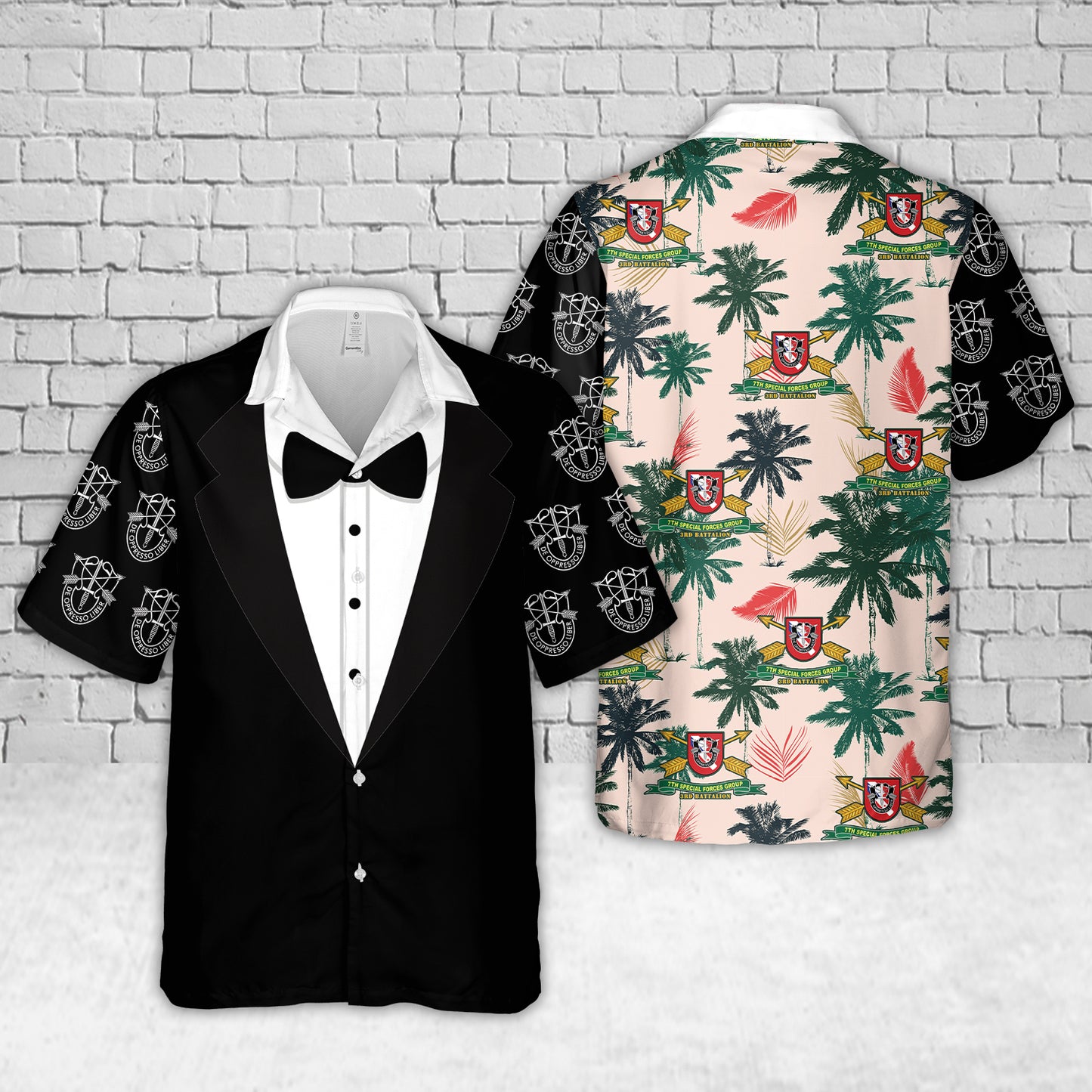 US Army 3rd Battalion, 7th Special Forces Group Hawaiian Shirt