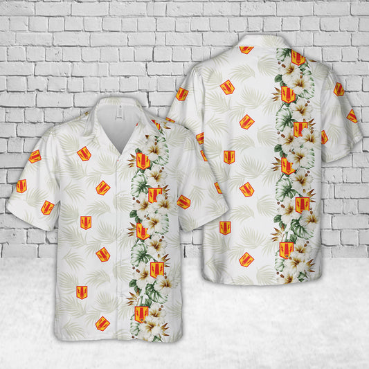 US Army 41st Field Artillery Brigade "Rail Gunners" Hawaiian Shirt