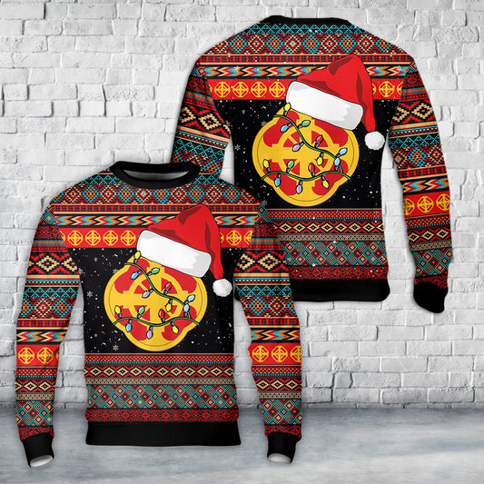 US Army 428th Field Artillery Brigade Christmas AOP Sweater