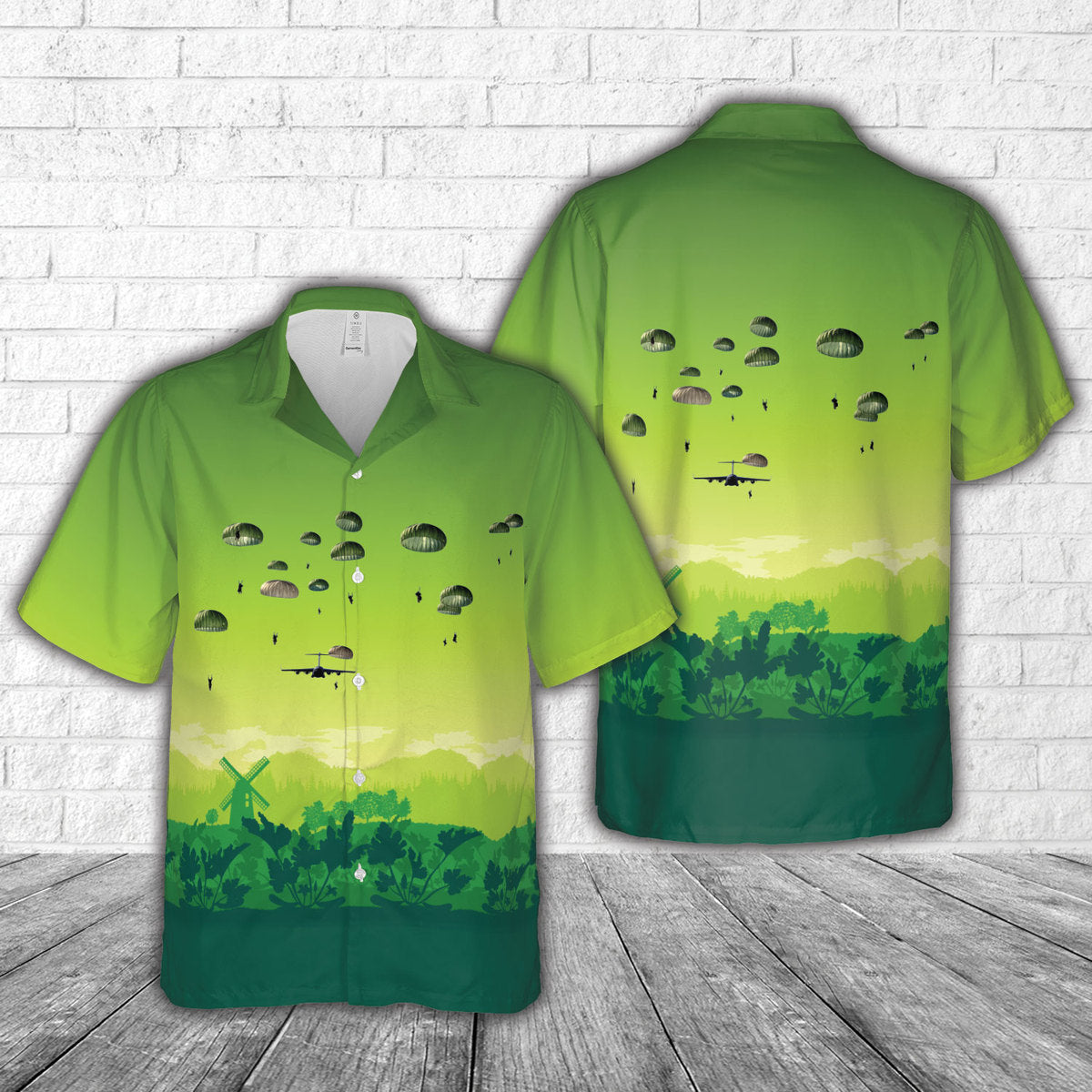 US Army 4th Brigade Combat Team (Airborne) 25th Infantry Division parachute Hawaiian Shirt