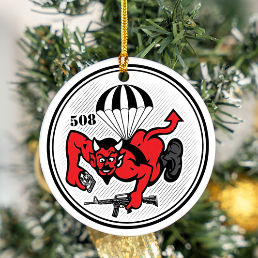 US Army 508th Parachute Infantry Regiment Ceramic Ornament NLSI2410PT11