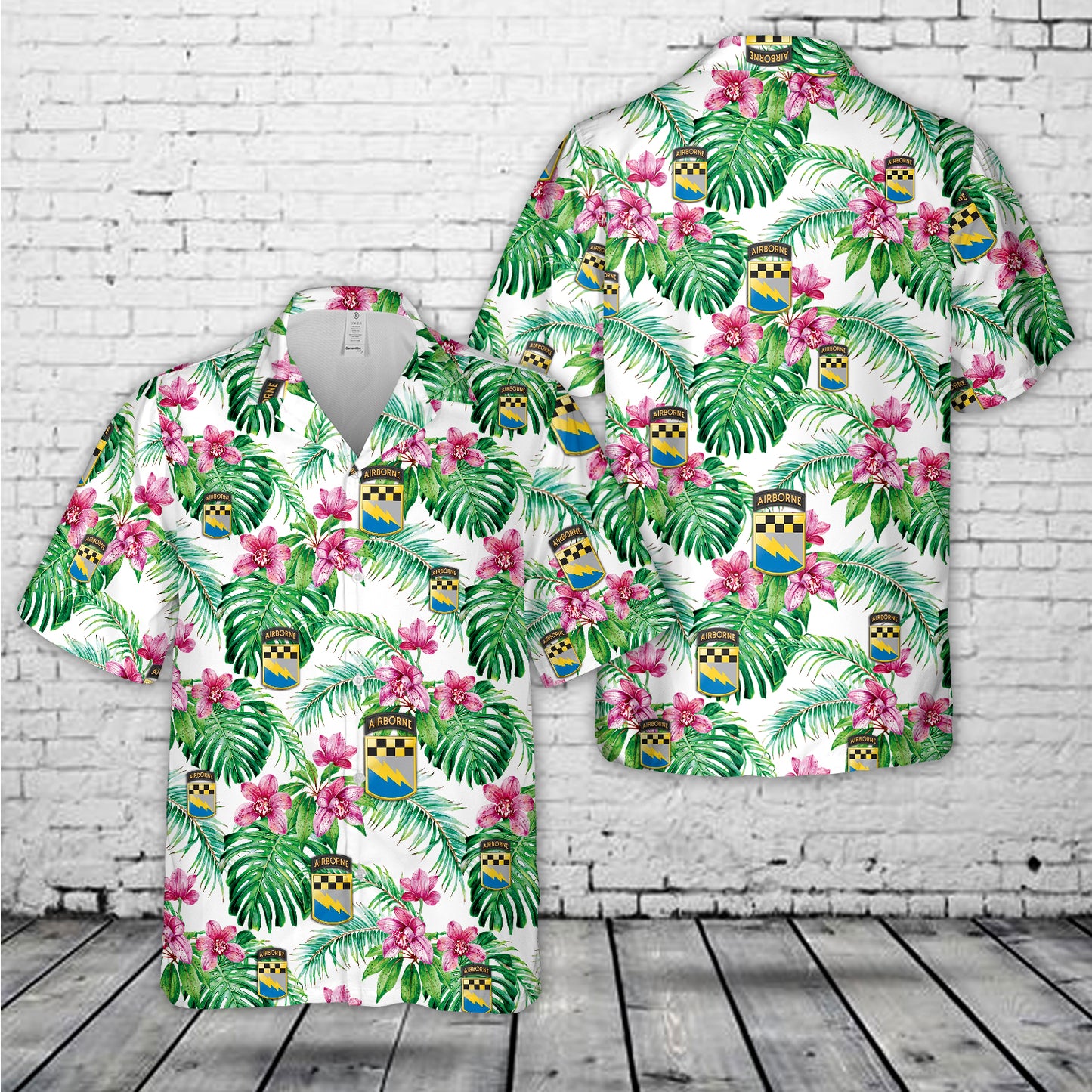 US Army 525th Military Intelligence Brigade (Airborne) Hawaiian Shirt