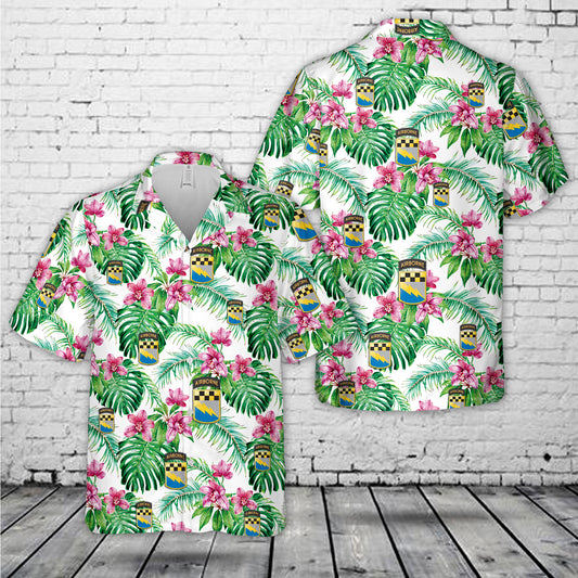 US Army 525th Military Intelligence Brigade (Airborne) Hawaiian Shirt