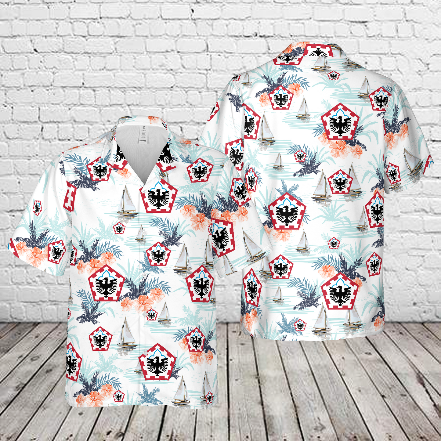 US Army 555th Engineer Brigade Hawaiian Shirt