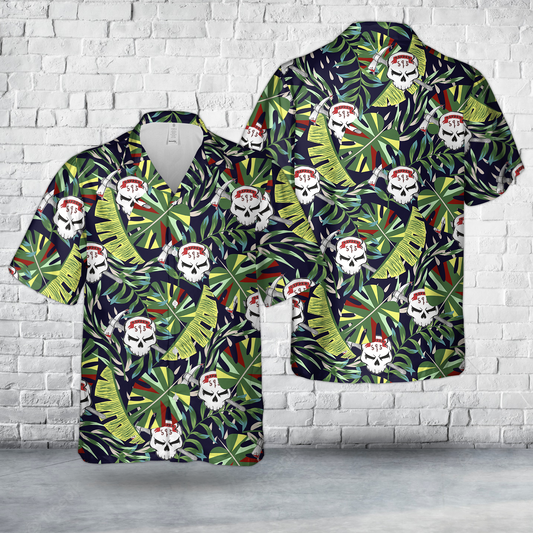 US Army 595th Sapper Company "Roughnecks" Hawaiian Shirt