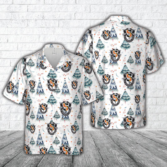 US Army 5th Special Forces Group (5th SFG) Christmas Hawaiian Shirt