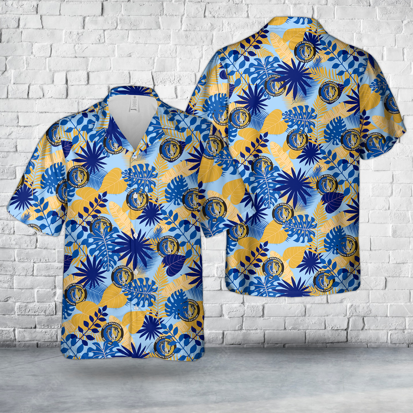 US Army 5th Squadron, 7th U.S. Cavalry Regiment, 1st Heavy Brigade Combat Team, 3rd Infantry Division Hawaiian Shirt