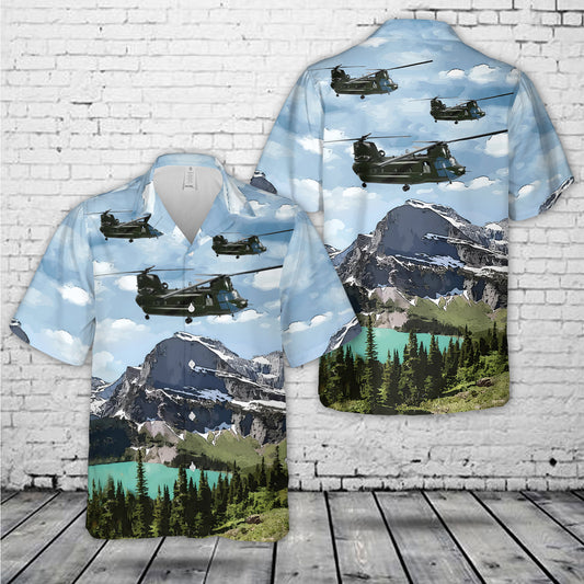US Army 62nd AVIATION COMPANY "The Happy Hookers" CH-47 Hawaiian Shirt