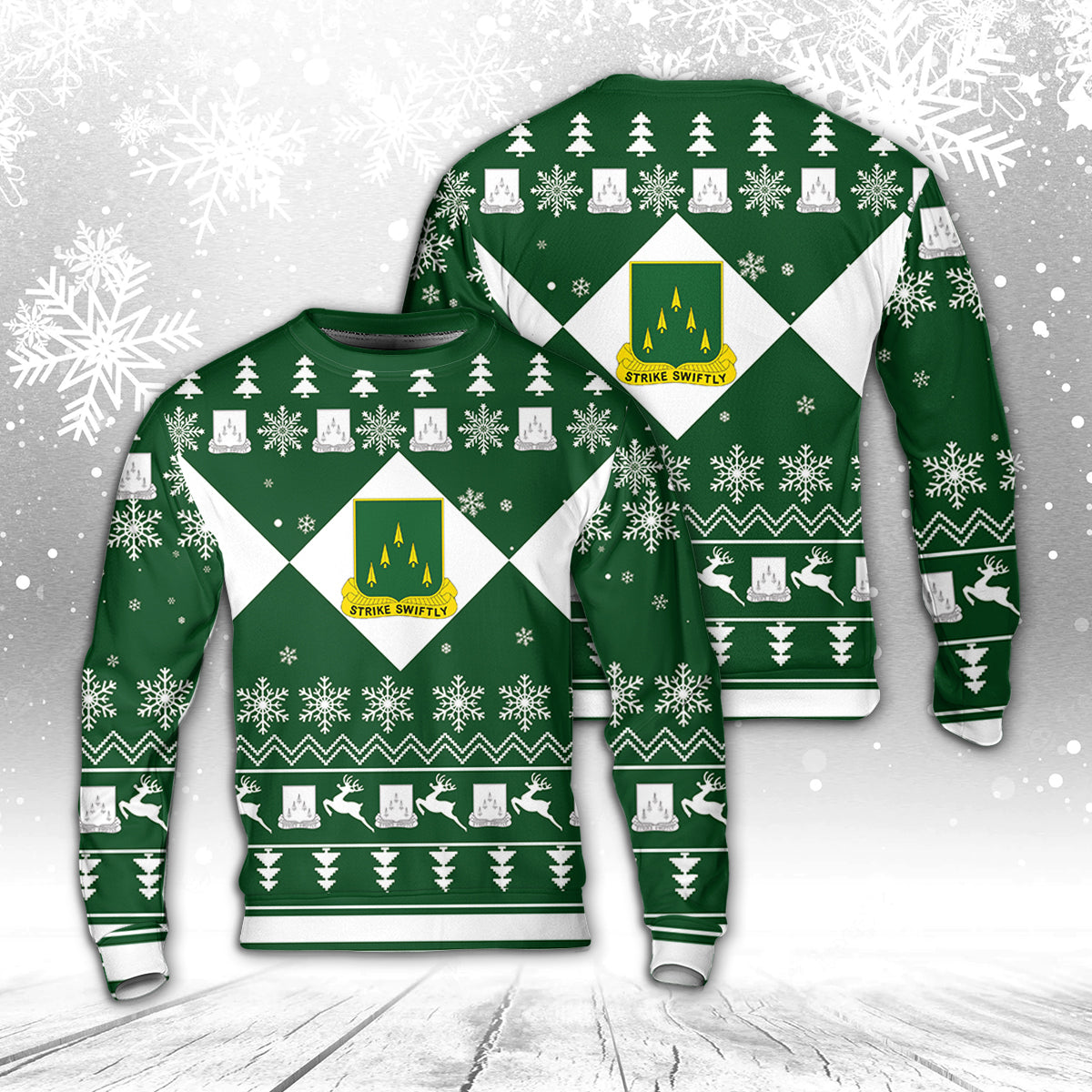 US Army 70th Armor Regiment Christmas Sweater
