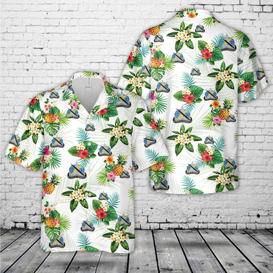 US Army 743rd Military Intelligence Battalion Hawaiian Shirt