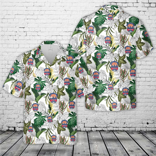 US Army 75th Division Unit Crest Hawaiian Shirt