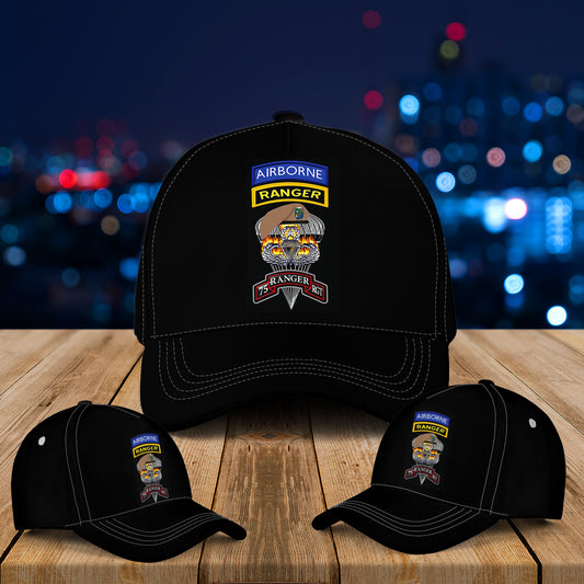 US Army 75th Ranger Regiment Airborne Ranger Baseball Cap