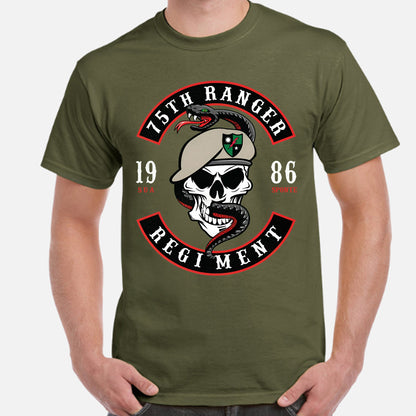 US Army 75th Ranger Regiment Classic Unisex T-Shirt Gildan 5000 (Made In US) DLTT1304PT02