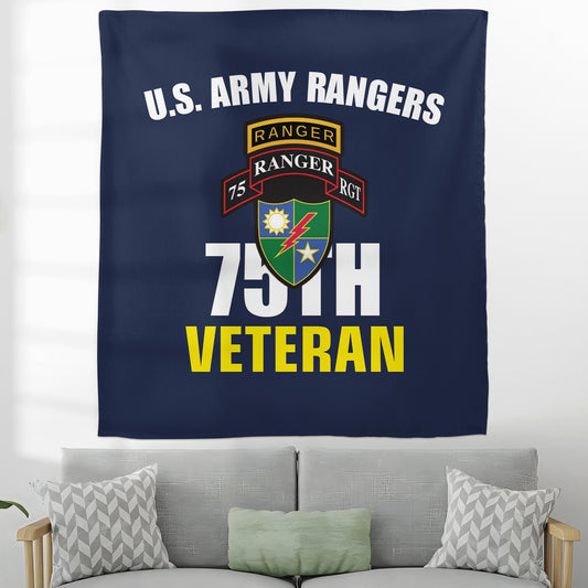 US Army 75th Ranger Regiment Veteran Tapestry